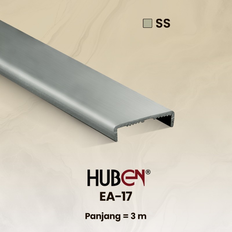 Edging Aluminium Huben EA 17 Stainless Steel (Coklat)