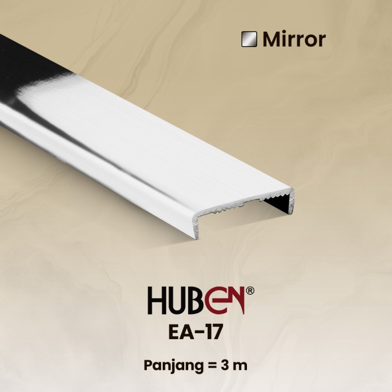 Edging Aluminium Huben EA 17 Mirror (Kilap)