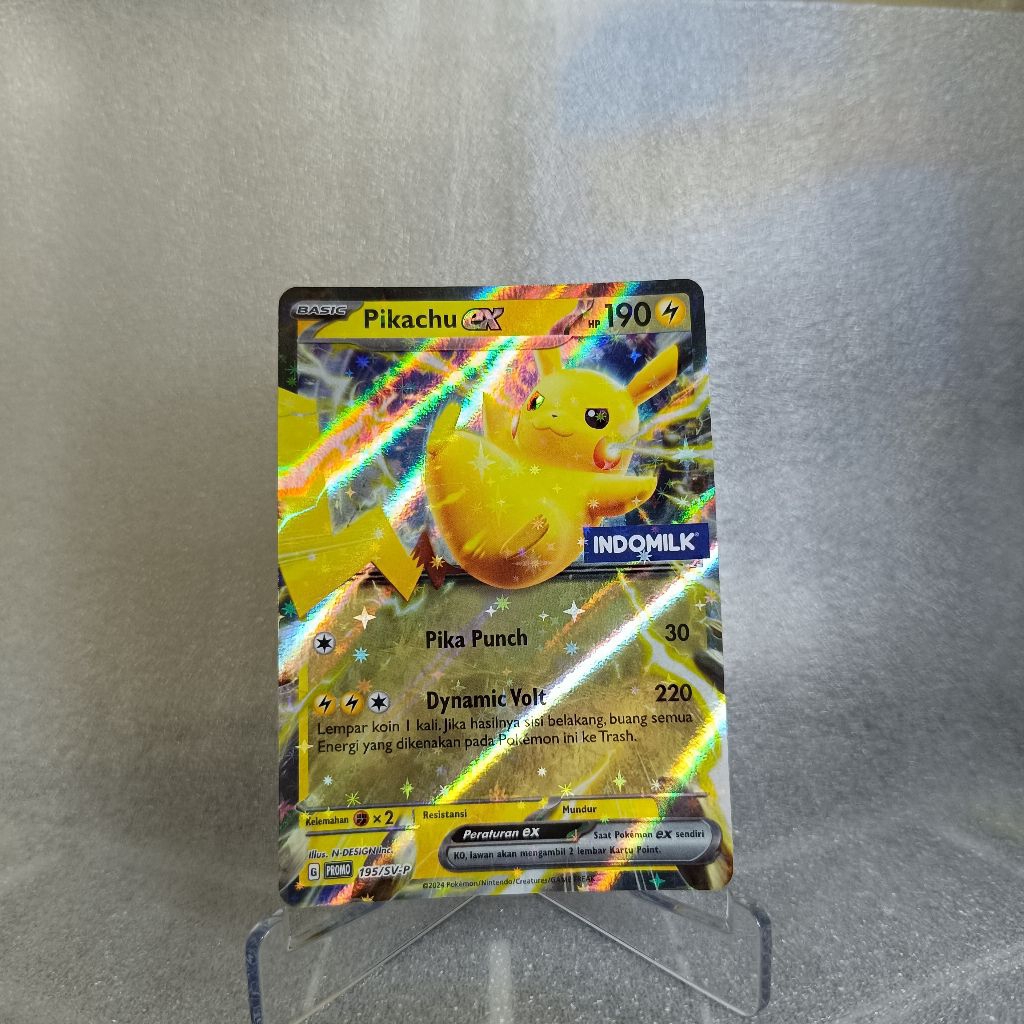 TCG Pokemon Pikachu EX Indomilk