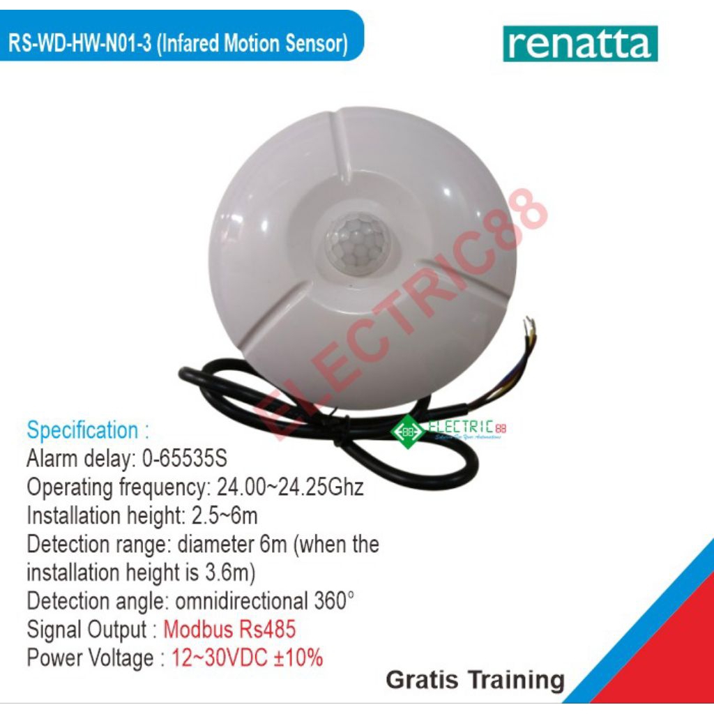 Renatta Infrared Motion Modbus Rs485