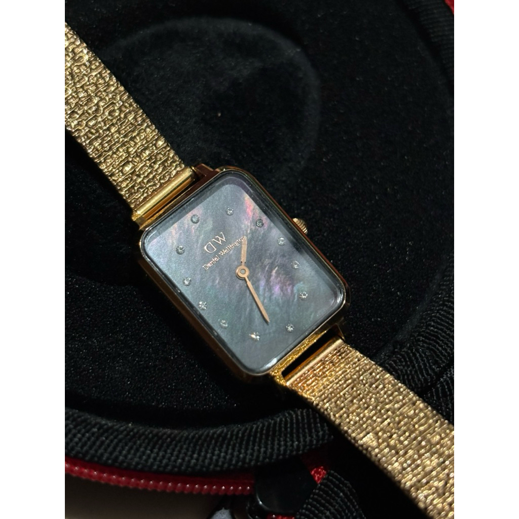 Jam daniel wellington quadro lumine pressed pearl emerald