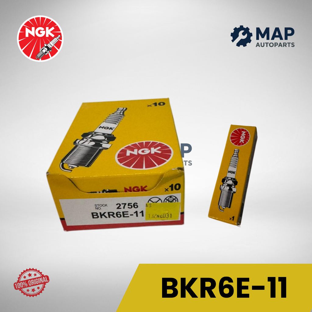 Busi NGK BKR6E-11 Original Jepang | Spark Plug Mobil