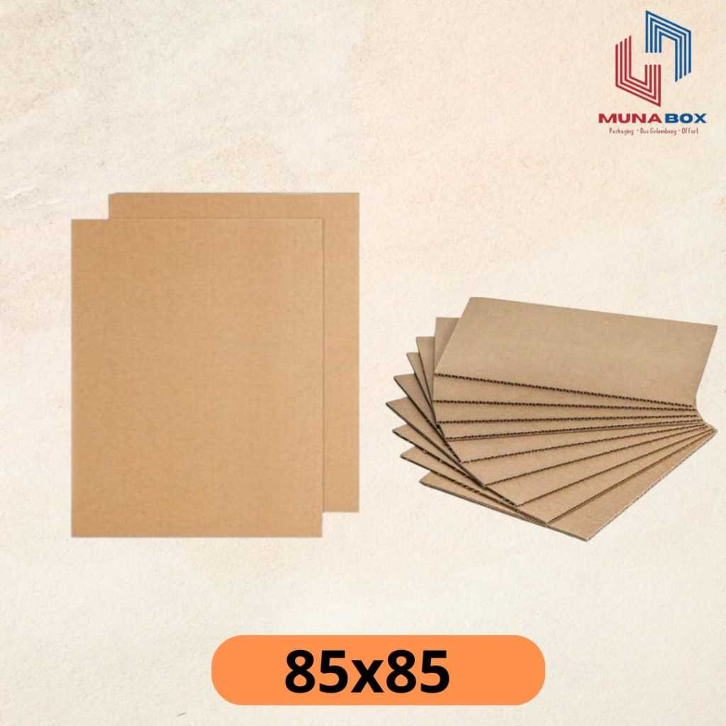 KARDUS LEMBARAN/KARTON LEMBARAN /BAHAN LEMBARAN KARDUS UK 85X85 CM
