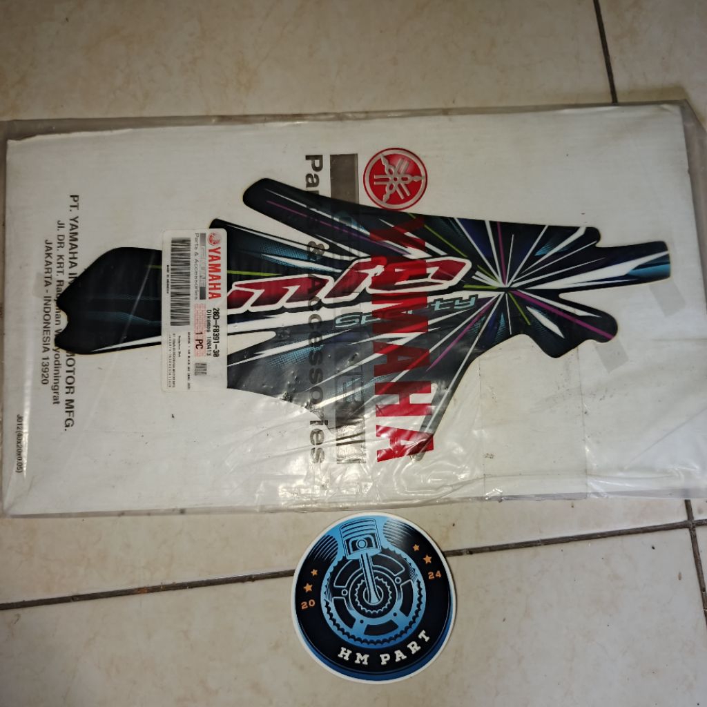 Striping sticker stiker Yamaha Mio smile 28d tameng kiri hitam 2008 original