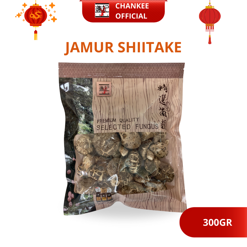 Jamur Shiitake Hioko Import Hongkong Jamur Shitake kering besar 300gr Premium