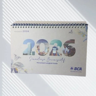 READY kalender meja bank bca 2026 prioritas kalender meja gantung dinding spiral kalender sobek hari