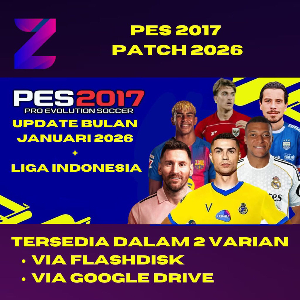 PES 2017 PATCH 2026 + Liga BRI Indonesia Pro Evolution Soccer 2017 Update 2026 - PC/Laptop GAMES