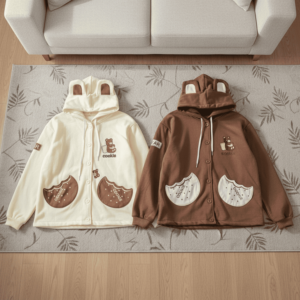 Bear (isi 2) Jaket Couple Pasangan Aesthetic Fashion Couple Korea Trendy Hoodie Couple