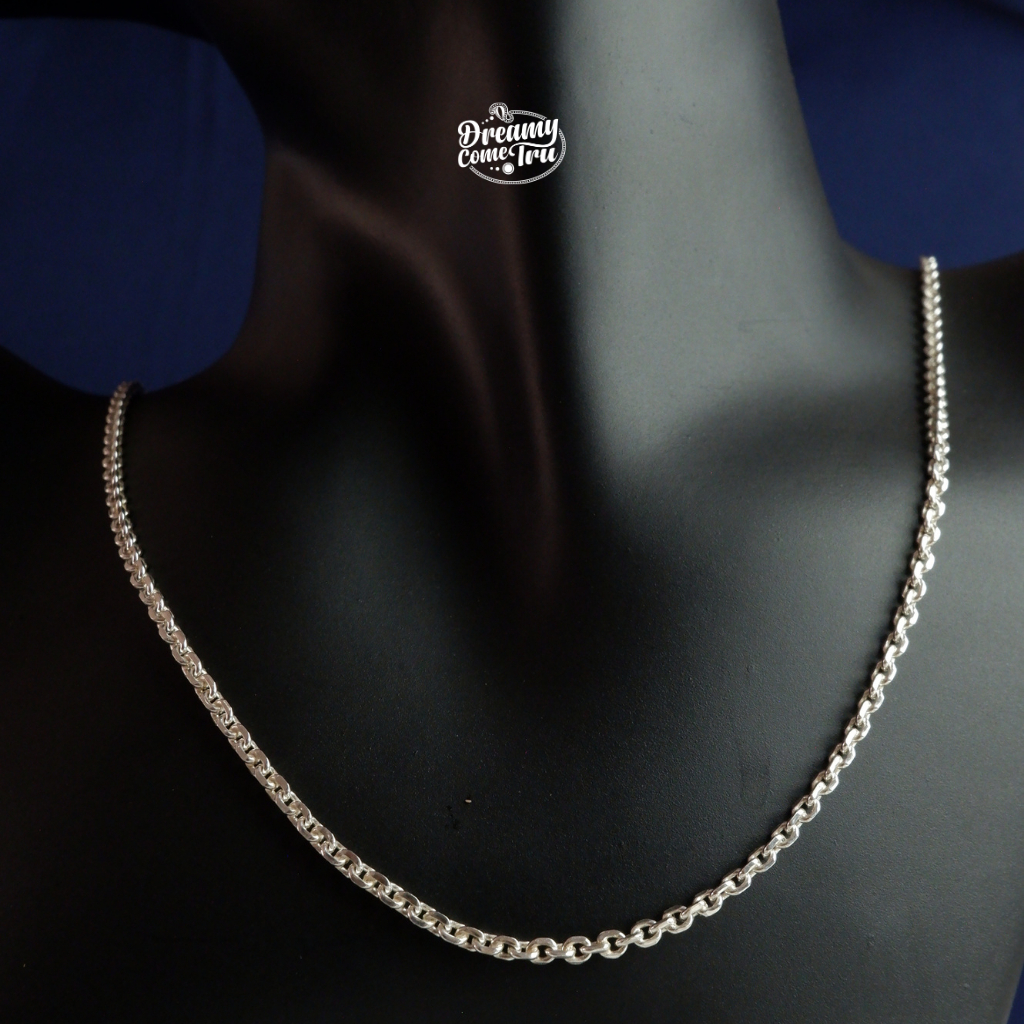 Kalung Medan Polos -  Perhiasan Perak Murni