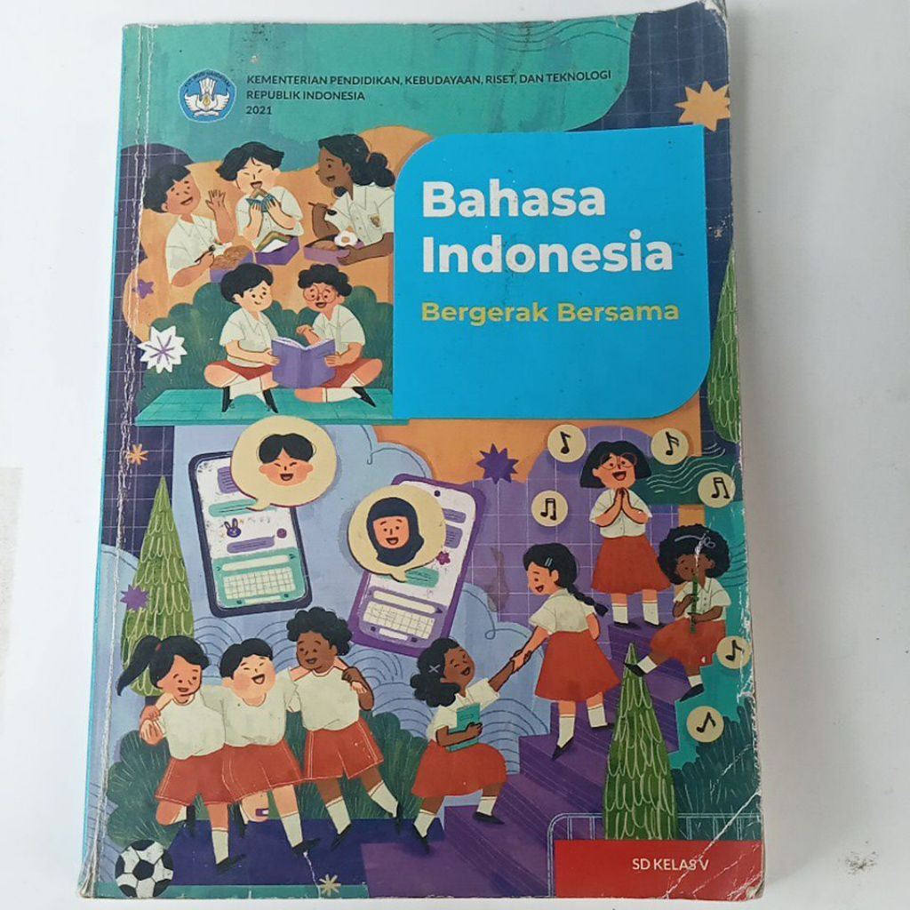 buku bahasa Indonesia kelas 5 SD Mendikbud BSE 2021