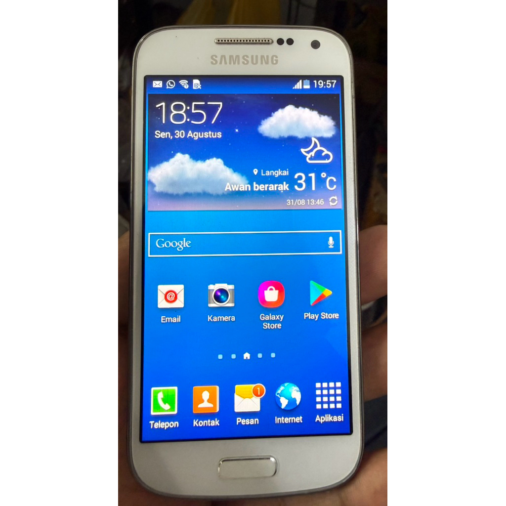 lcd touchscreen+frame samsung S4 mini/S 4 mini original copotan