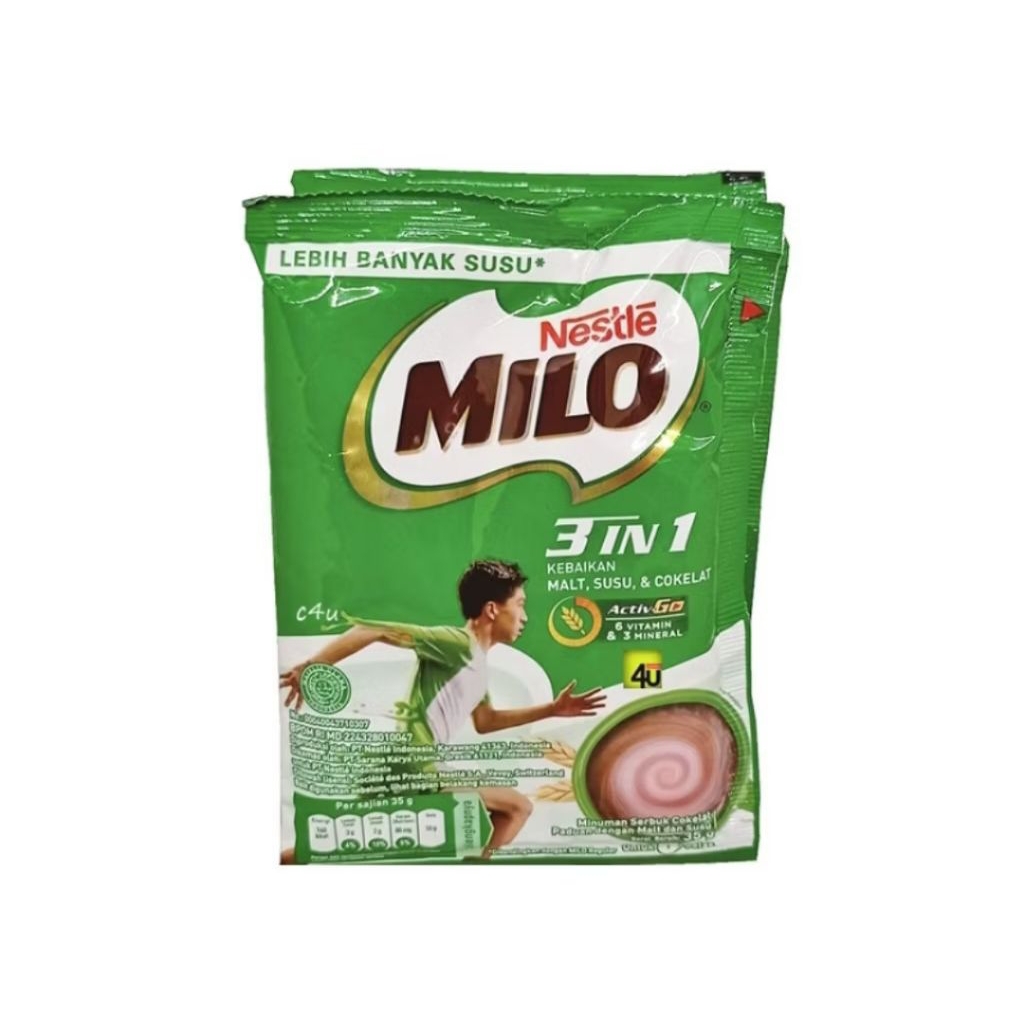 MILO 3 IN 1 RENCENG ISI 10 SACHET