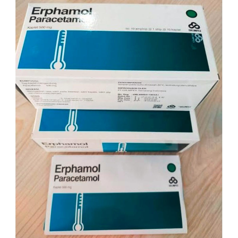 Erphamol paracetamol 500mg strip