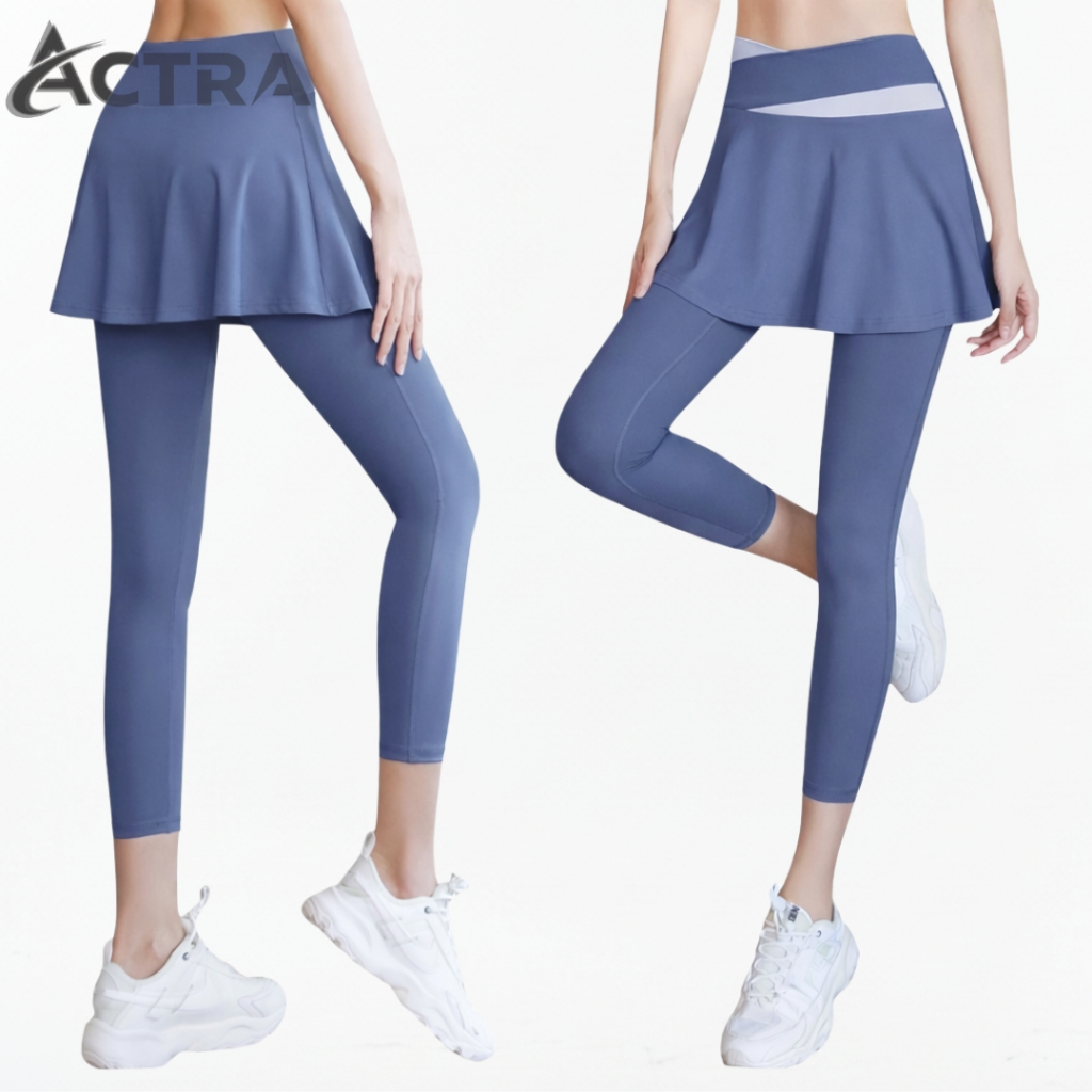 Leging rok dewasa standar dan jumbo leging rok olahraga skirt sport senam leging sport rok olahraga