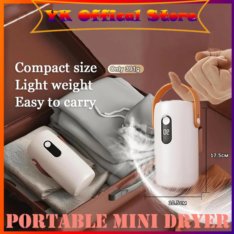 Pengering Pakaian Mini Portabel Mesin Pemanas Pengering Pakaian Lipat Listrik Pengering Otomatis Unt