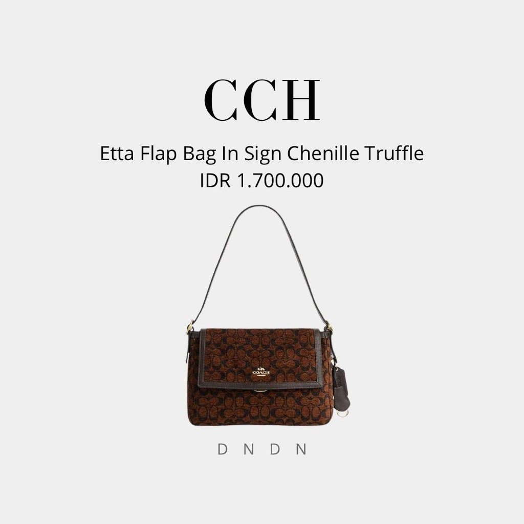 Etta Flap Bag In Sign Chenille Truffle
