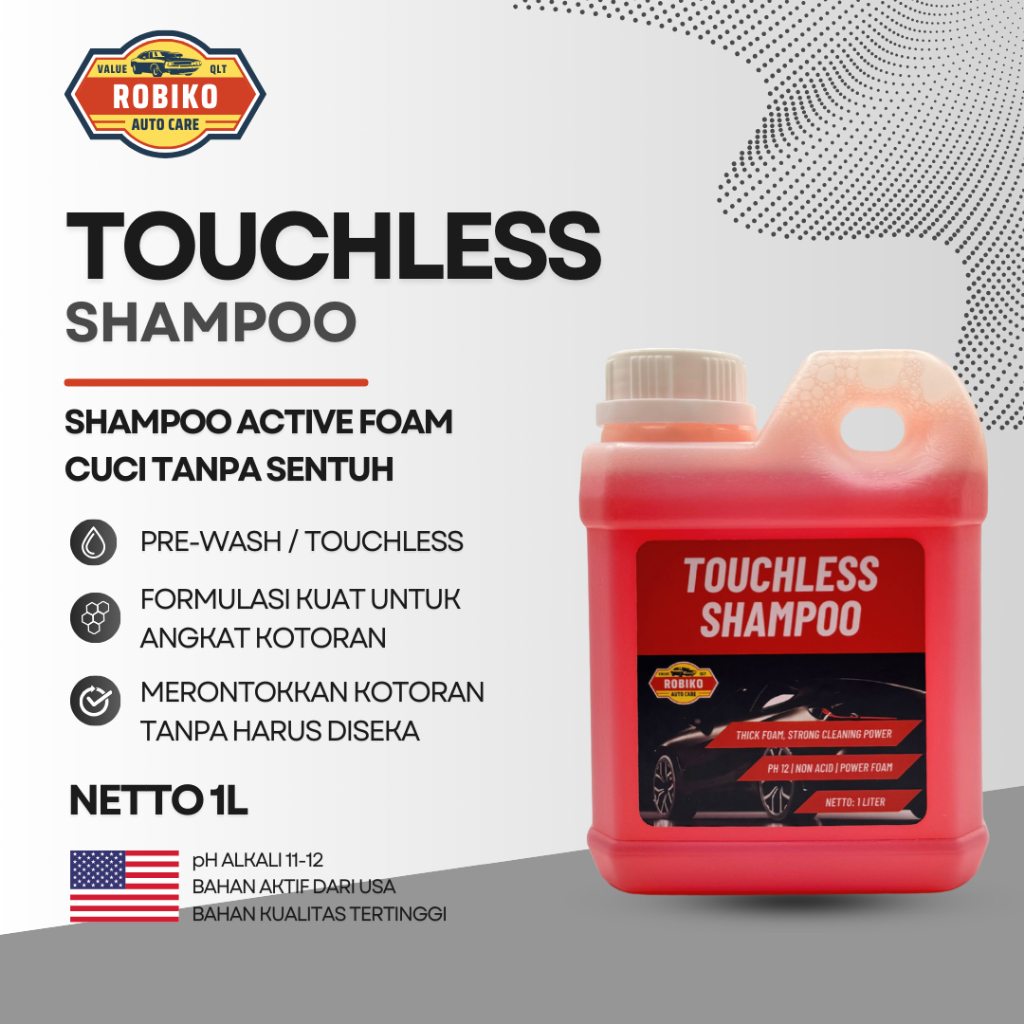 Robiko Touchless Shampoo Kendaraan Tanpa Sentuh Cuci Mobil Motor