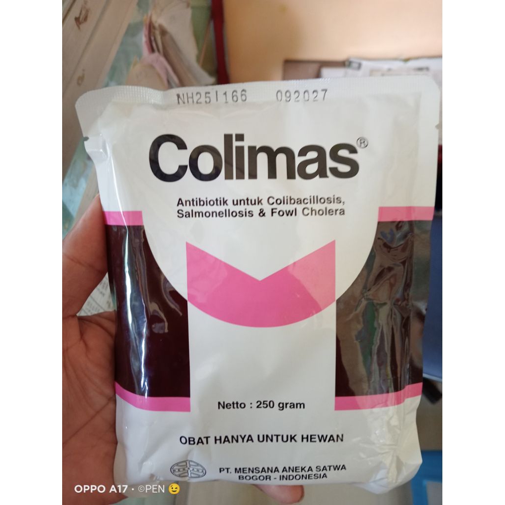 Colimas 250 gram antibiotik ayam unggas