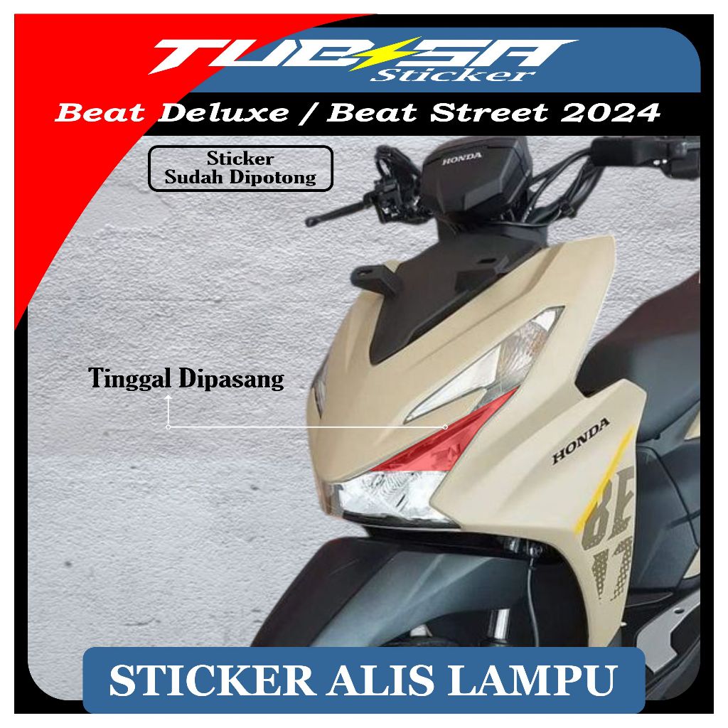 Stiker Alis Lampu Beat Deluxe 2024 | Stiker Lampu Alis Beat 2024 Terbaru
