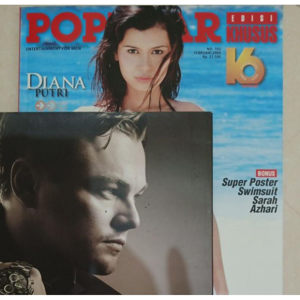 Majalah Popular Diana Putri Sarah Azhari Februari 2004 Edisi Langka