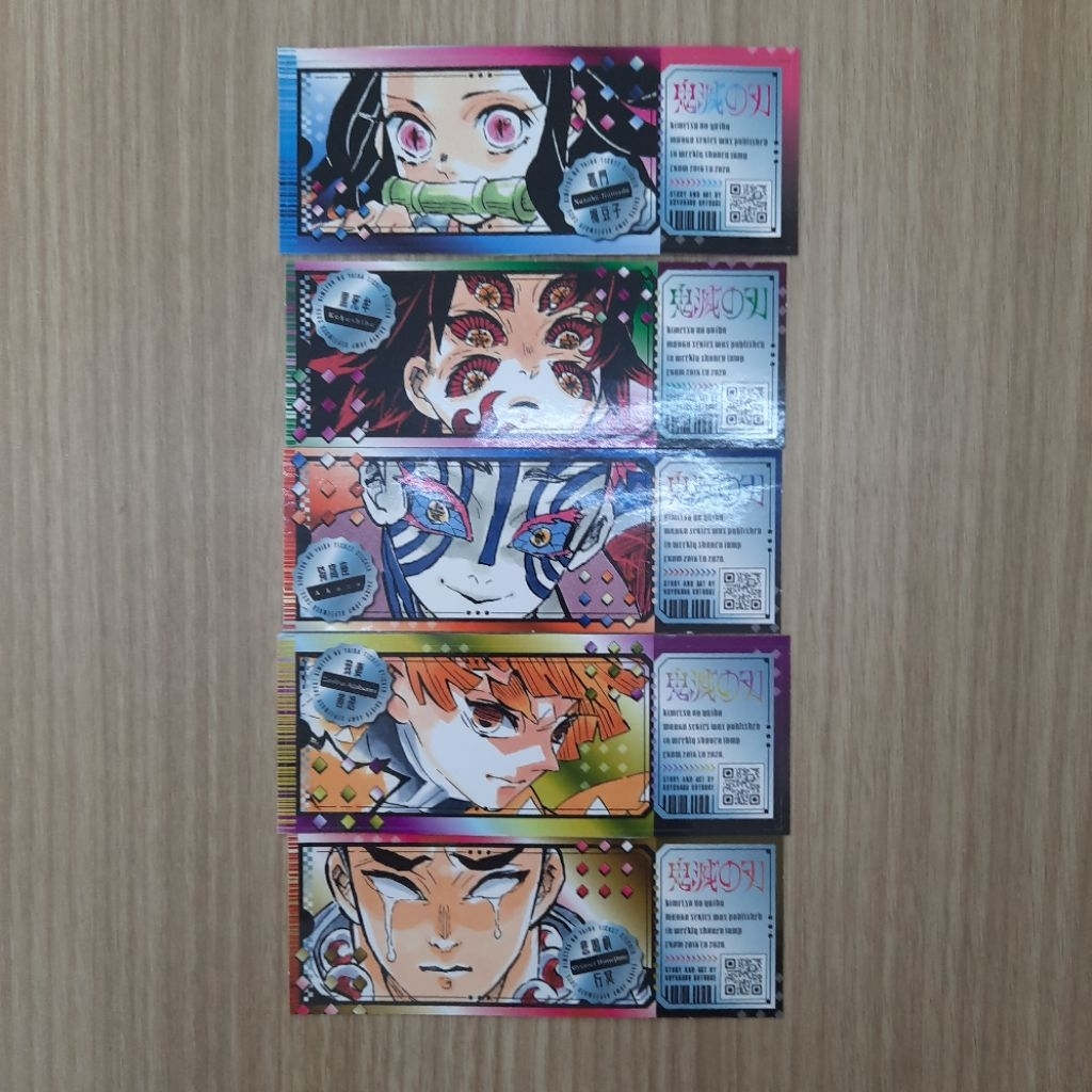 OFFICIAL Demon Slayer Kimetsu no Yaiba Sticker Stiker Saikyo Jump AKAZA NEZUKO ZENITSU KOKUSHIBO GYO