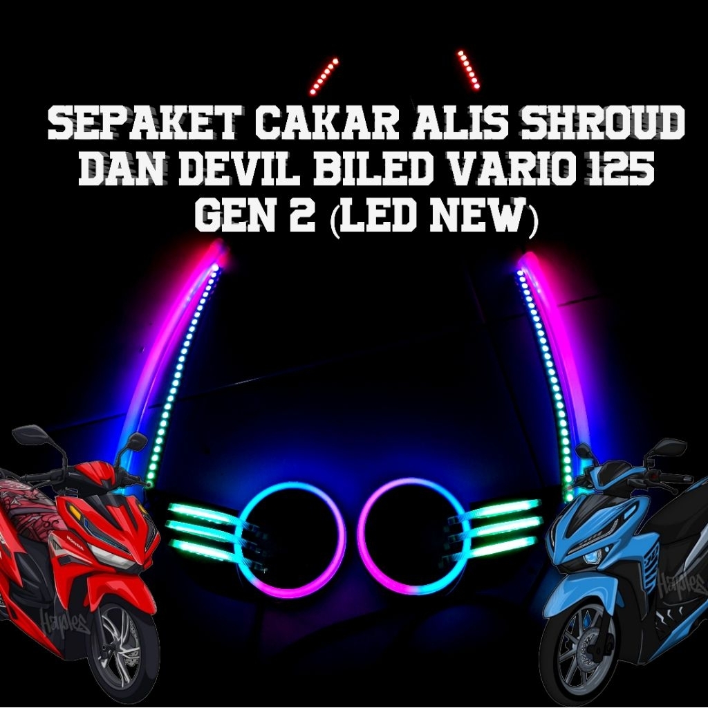 SEPAKET CAKAR ALIS SHROUD DAN DEVIL BILED VARIO 125 GEN 2 (LED NEW)