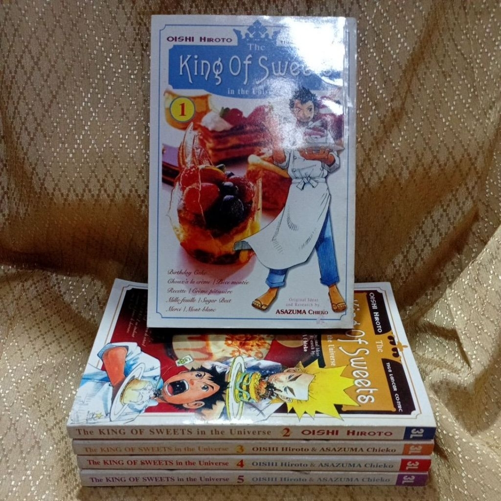 komik king of sweets,vol 1-5,cabutan harga satuan,buku baik used seken bekas preloved original