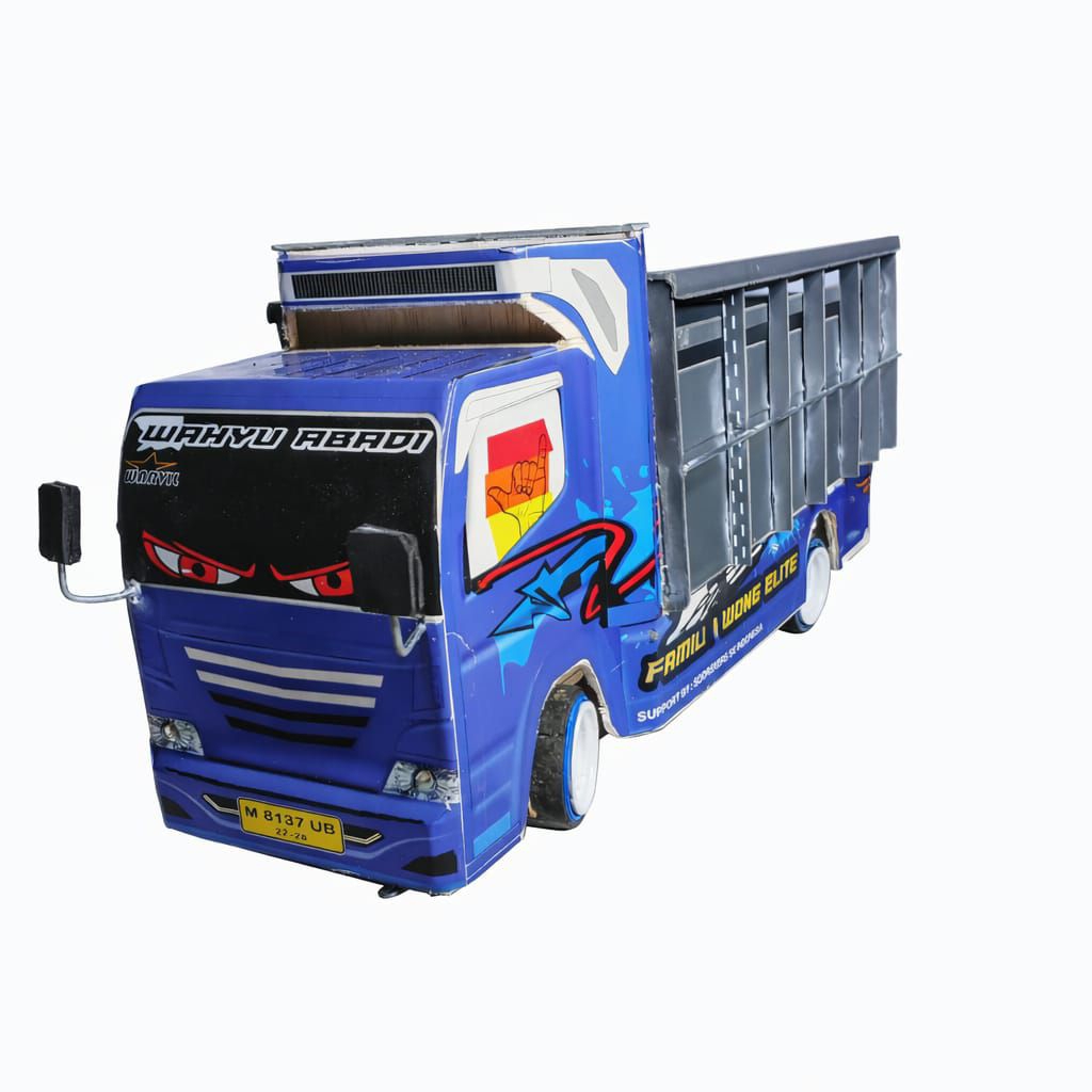 Miniatur Truk Oleng Mainan Anak Anak Bahan PVC3mm