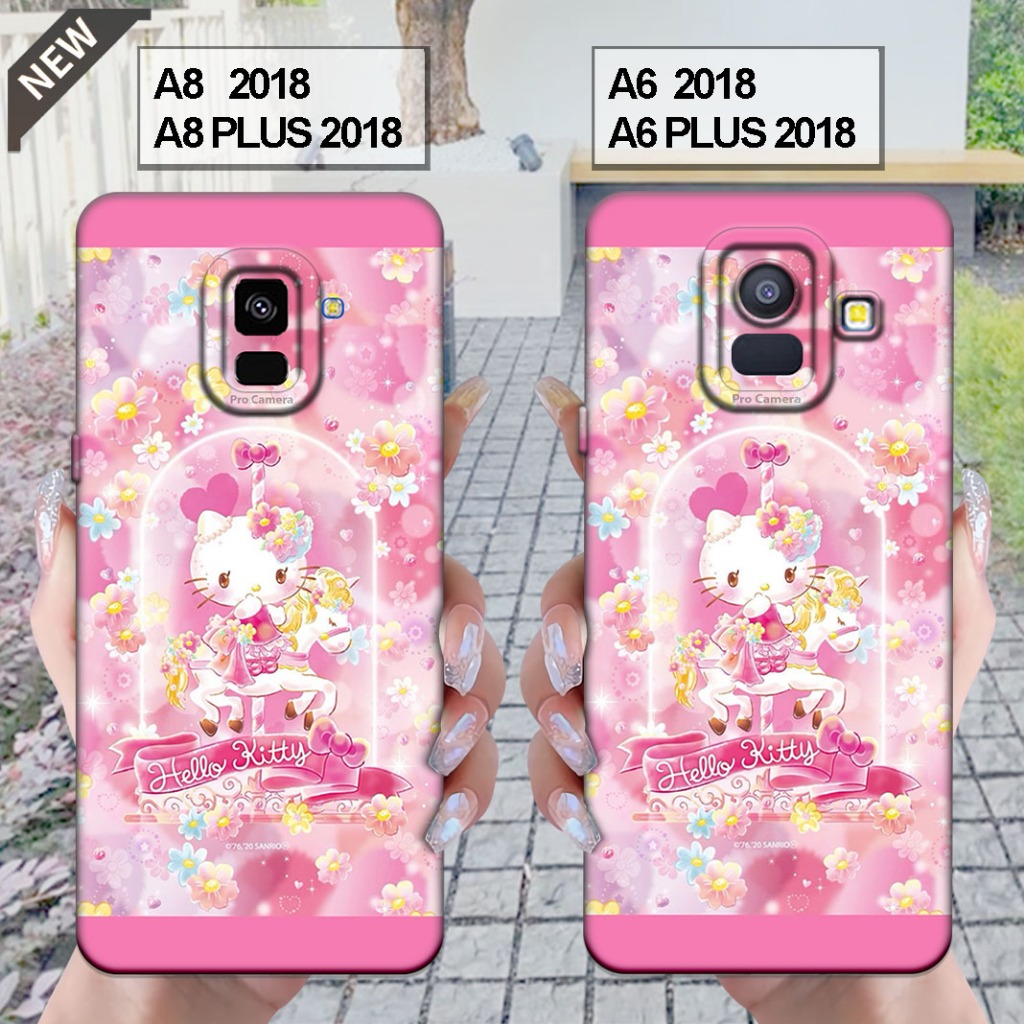 Case Samsung  A6 2018 | A6 PLUS 2018 - Samsung A8 2018 | A8 PLUS 2018 _Silikon casing hitam bening
