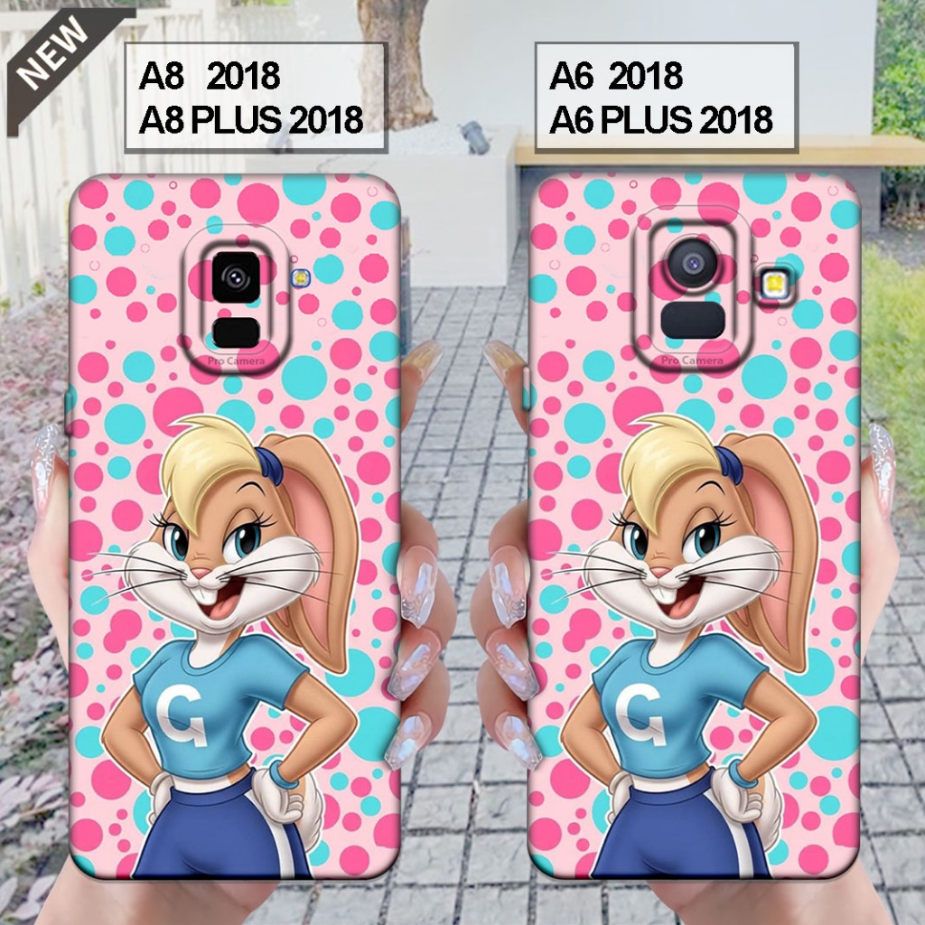 Case Samsung  A6 2018 | A6 PLUS 2018 - Samsung A8 2018 | A8 PLUS 2018 _Silikon casing hitam bening