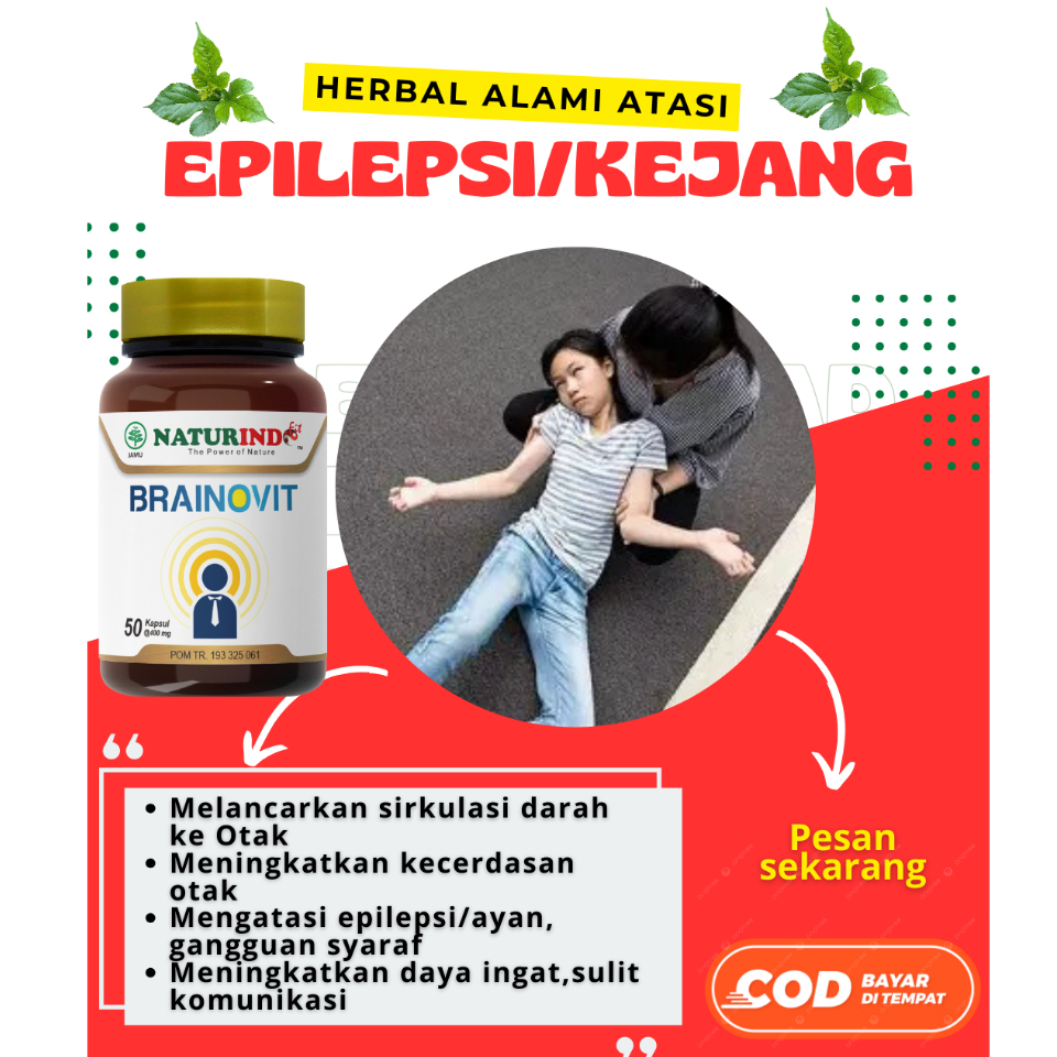 Brainovit Naturindo Obat Epilepsi Kejang Anak Dewasa Herbal Alami Anti Depresan