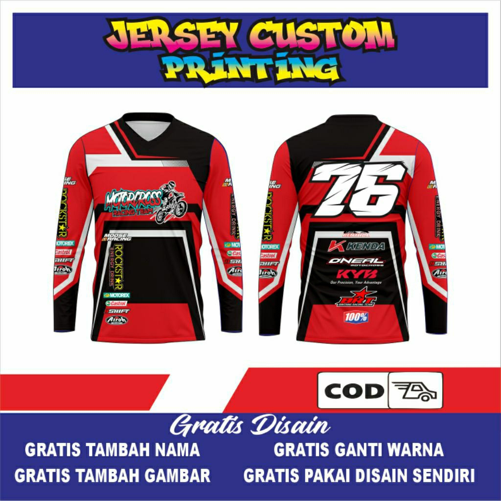 jersey motocross jersey trail custom