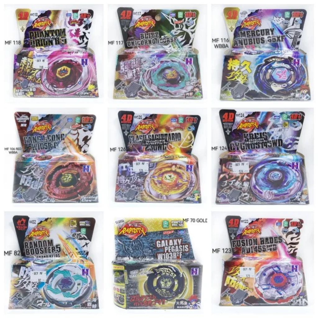 Beyblade Gasing Gyro Metal Fight Metal Fushion Metal Master Merek Hongyi