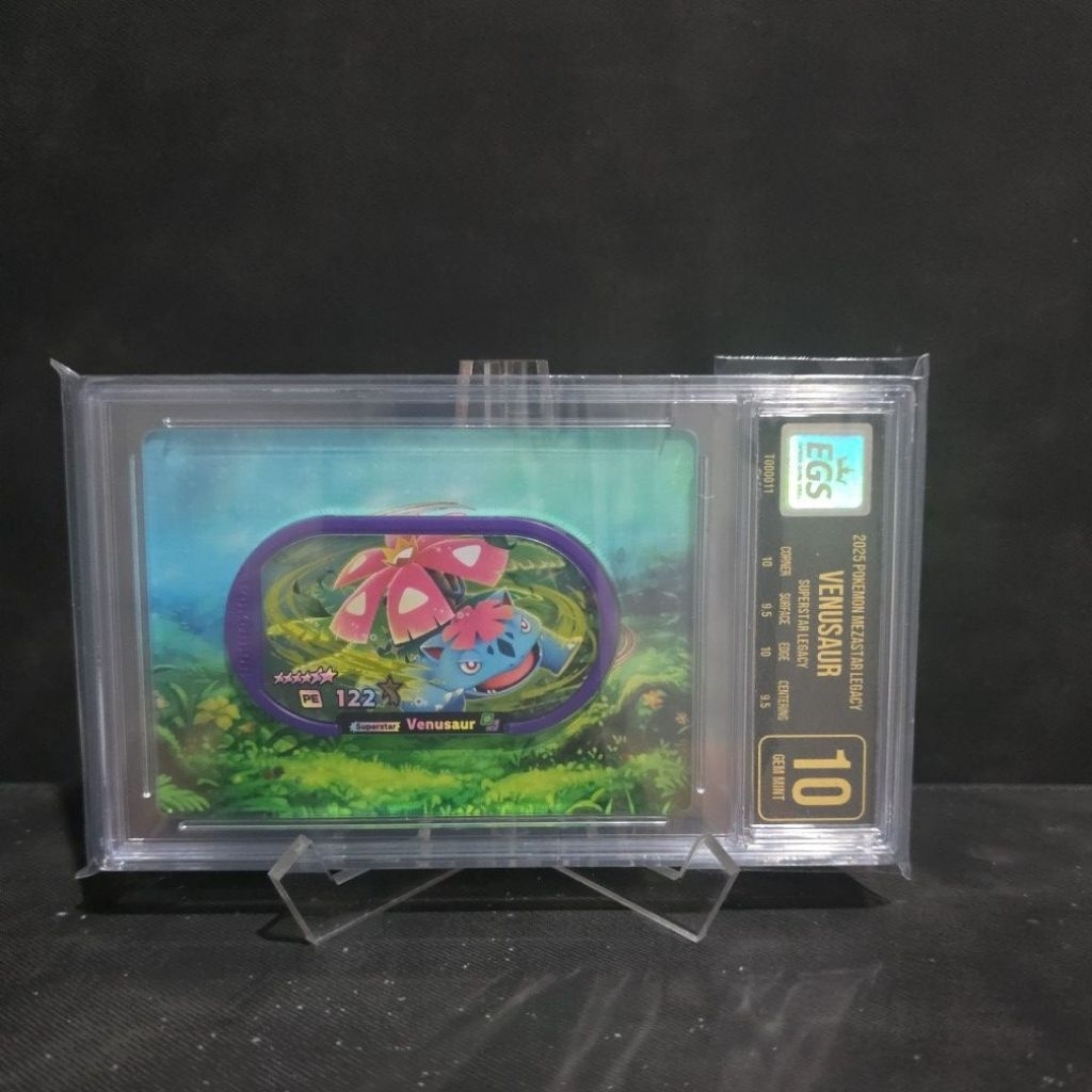 mezastar mezatag slab pokemon original venusaur legacy slab egs 10 gem mint grading