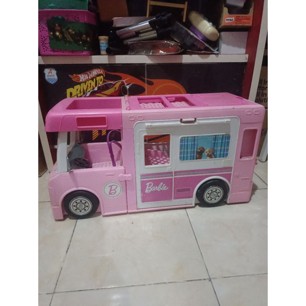 Mobil Barbie Dream camper van playset besar 60x30x40 cm free 2 pl barbie basic