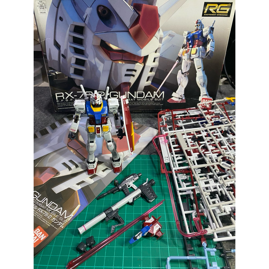 Gundam RG RX-78-2 Bandai Sudah Rakit