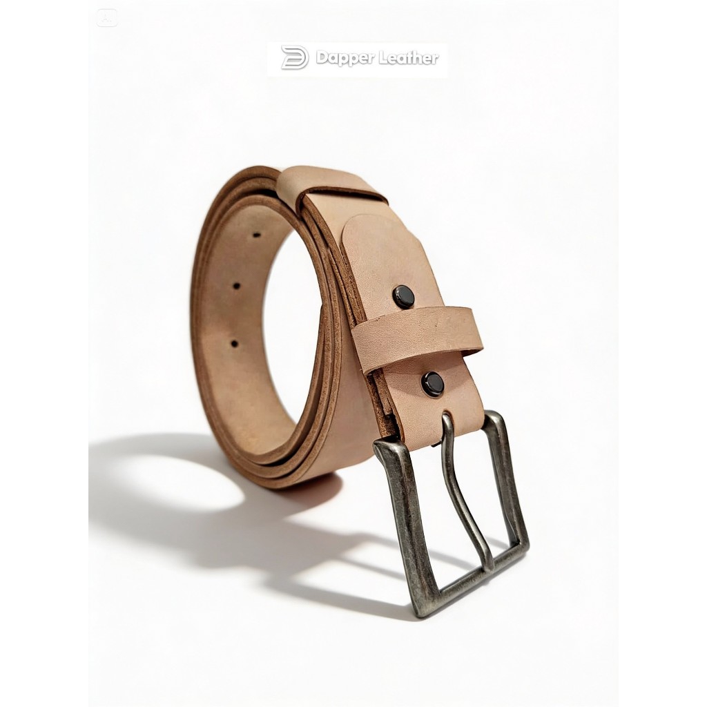 Ikat Pinggang Kulit  Vegtan Leather Belt  Patina BV115 Dapper Leather