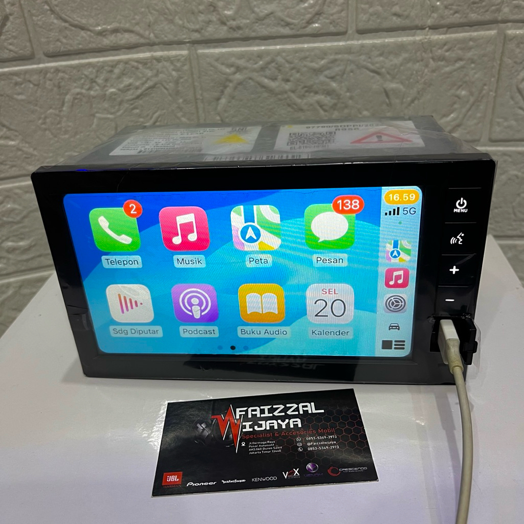 Head unit Honda Apple Carplay Android auto Brio RS 2024 7inch original