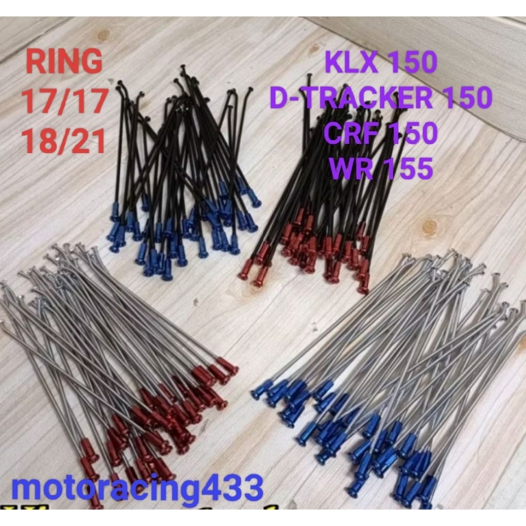 Jari Jari Ruji Supermoto Ring 18/21 KLX 150 D-Tracker 150 WR 155 CRF 150 & Ring  17/17