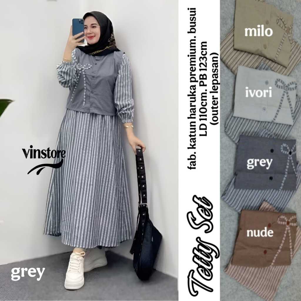 Pakaian Wanita TETTY SET Trend FASHION HQ From ViNSToRe
