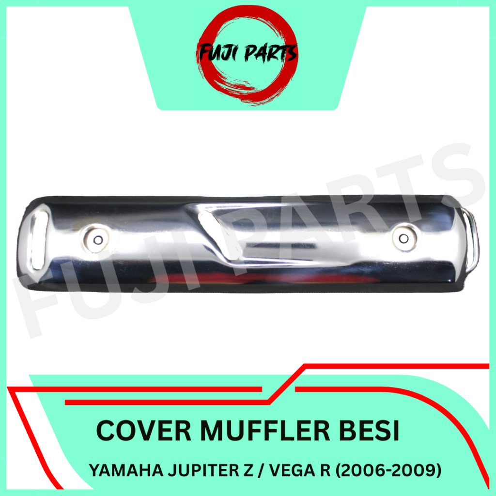 FUJI-PARTS/MUFFLER-BESI/CHROME/TAMENG/COVER/PENGAMAN/TUTUP/KNALPOT/MOTOR/YAMAHA/JUPITER-Z/VEGA-R-200