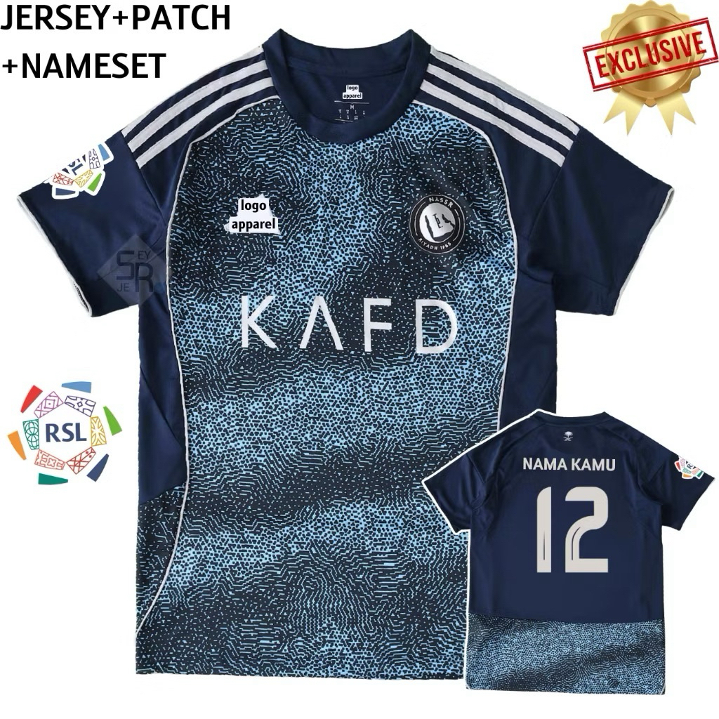 Jersey Al Nassr Away 2025 2026 - Jersey Al Nassr Terbaru Grade Original