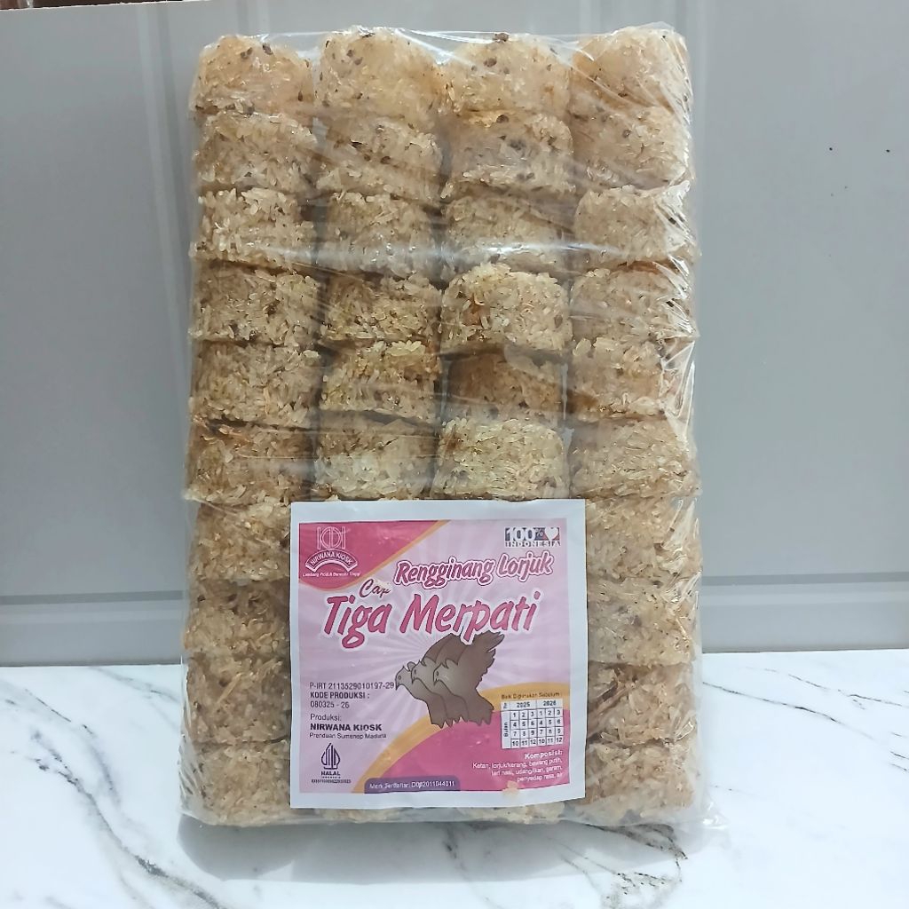 Rengginang Lorjuk Cap Tiga Merpati