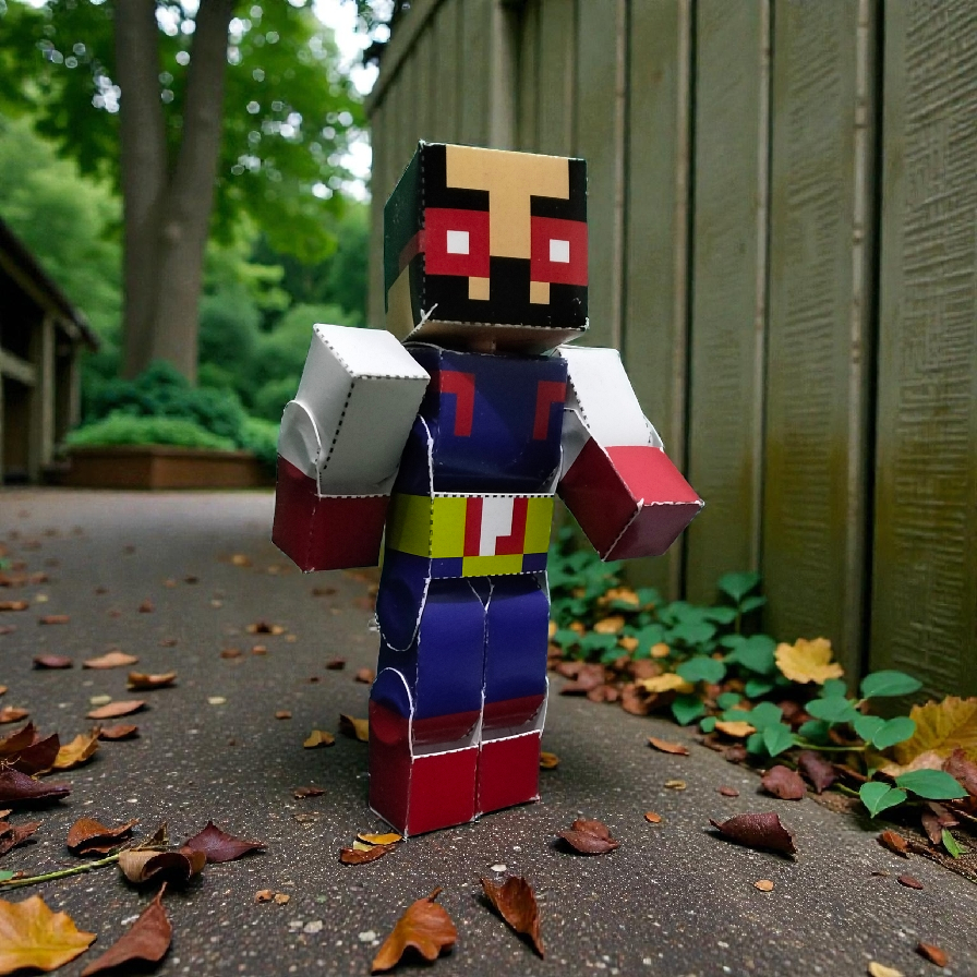 Papercraft Minecraft Karakter Papa Zola