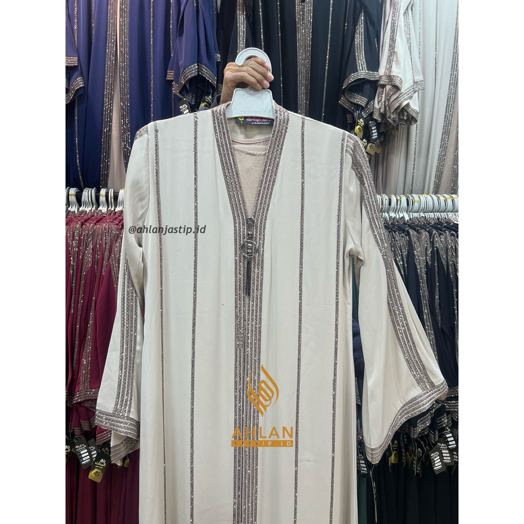[READY DI INDO, SIAP KIRIM] ABAYA RIZQUL BANAT INNER + OUTER || NEW ABAYA MANIK MEWAH || ABAYA IMPOR