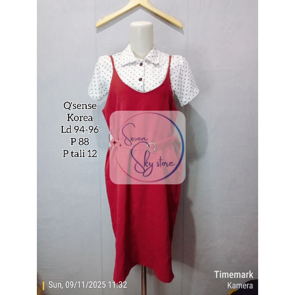 Dress tali spaghetti