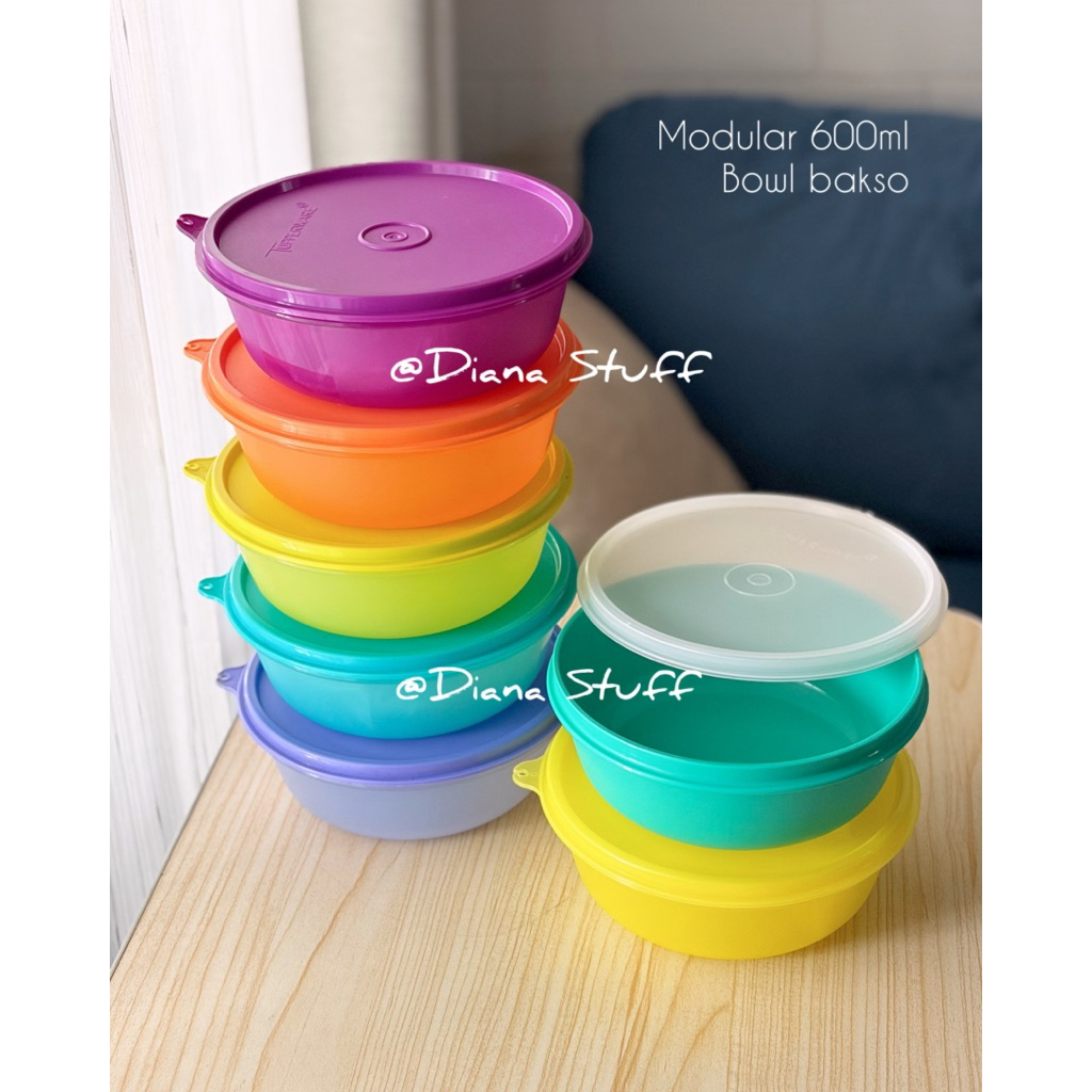 Aneka Bowl Bertutup Modular Tupperware New