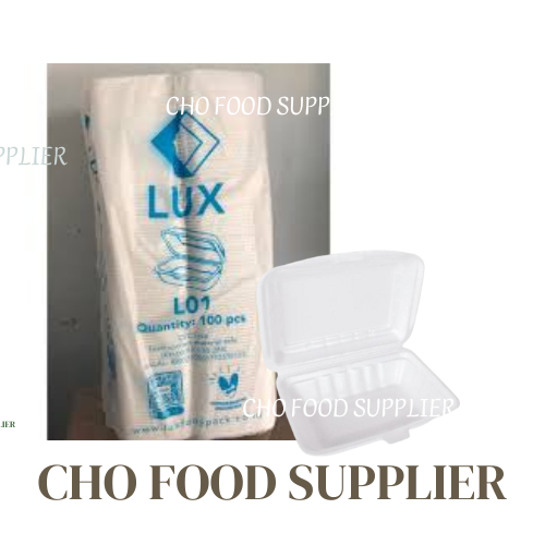 STYROFOAM / STEROFOM / BOX NASI GABUS PERSEGI PANJANG ISI 100 PCS