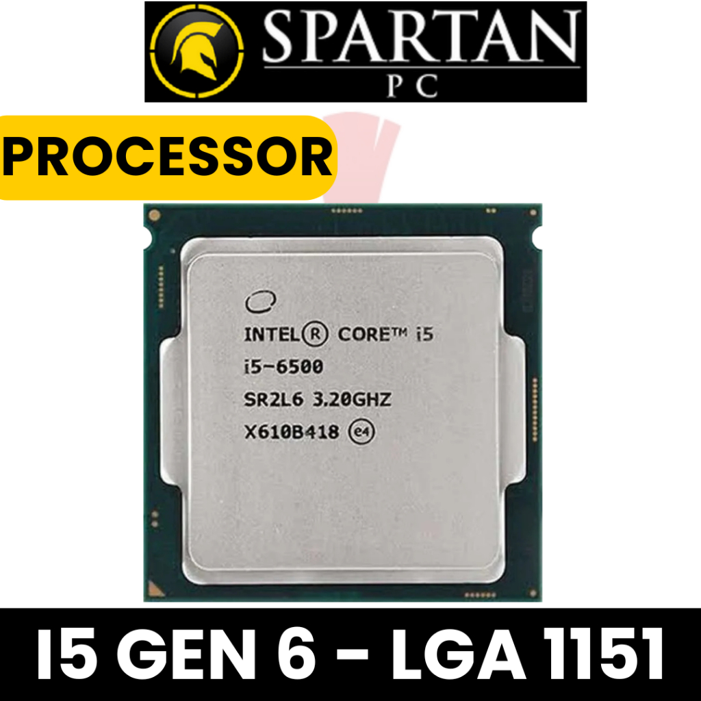 Processor Intel Core i5 Gen 6 Skylake 6500 6600 Tray Tanpa Fan Garansi 1 Bulan Socket LGA 1151 / Pen
