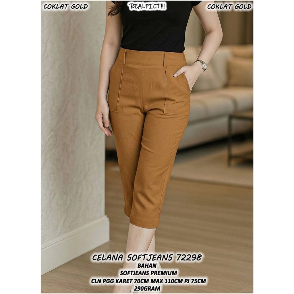 celana wanita/celana wanita soft jeans/celana wanita korea style~72298
